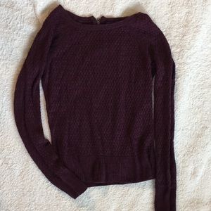 Deep Plum AE Long sleeve Sweater